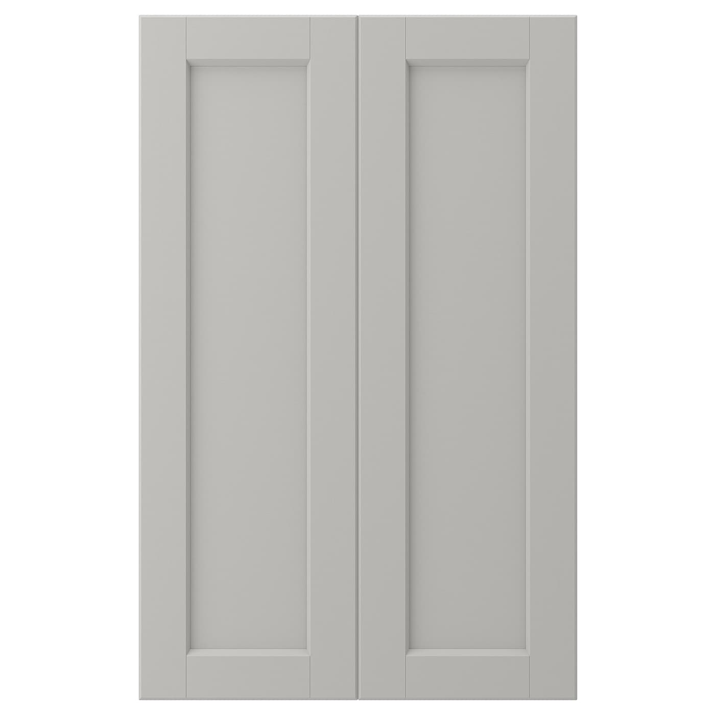 IKEA LERHYTTAN drz sza nar 2 szt, jasnoszary, 25x80 cm