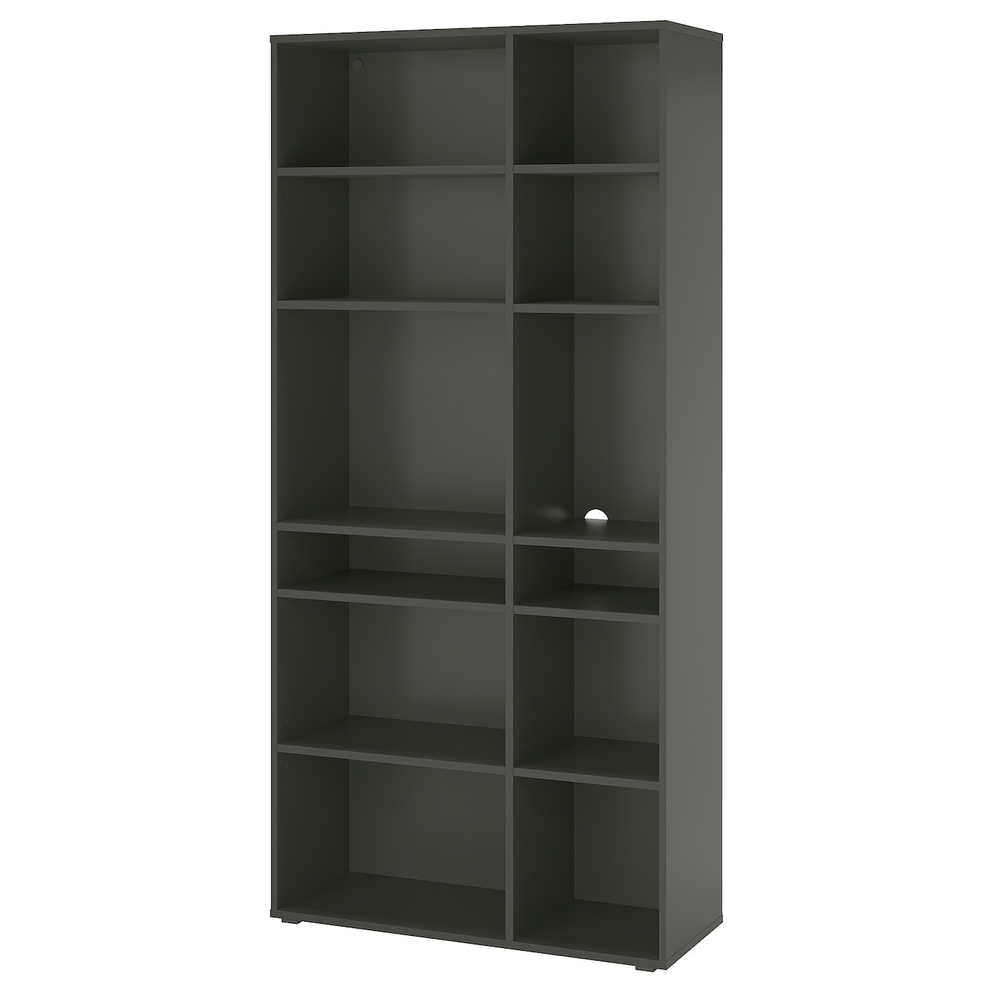 IKEA VIHALS regał 10 półek, ciemnoszary, 95x37x200 cm