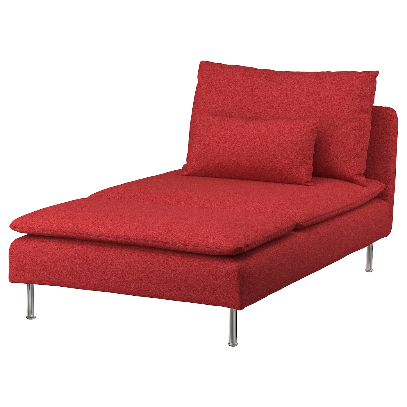 IKEA SÖDERHAMN szezlong, Tonerud czerwony, Szerokość: 93 cm