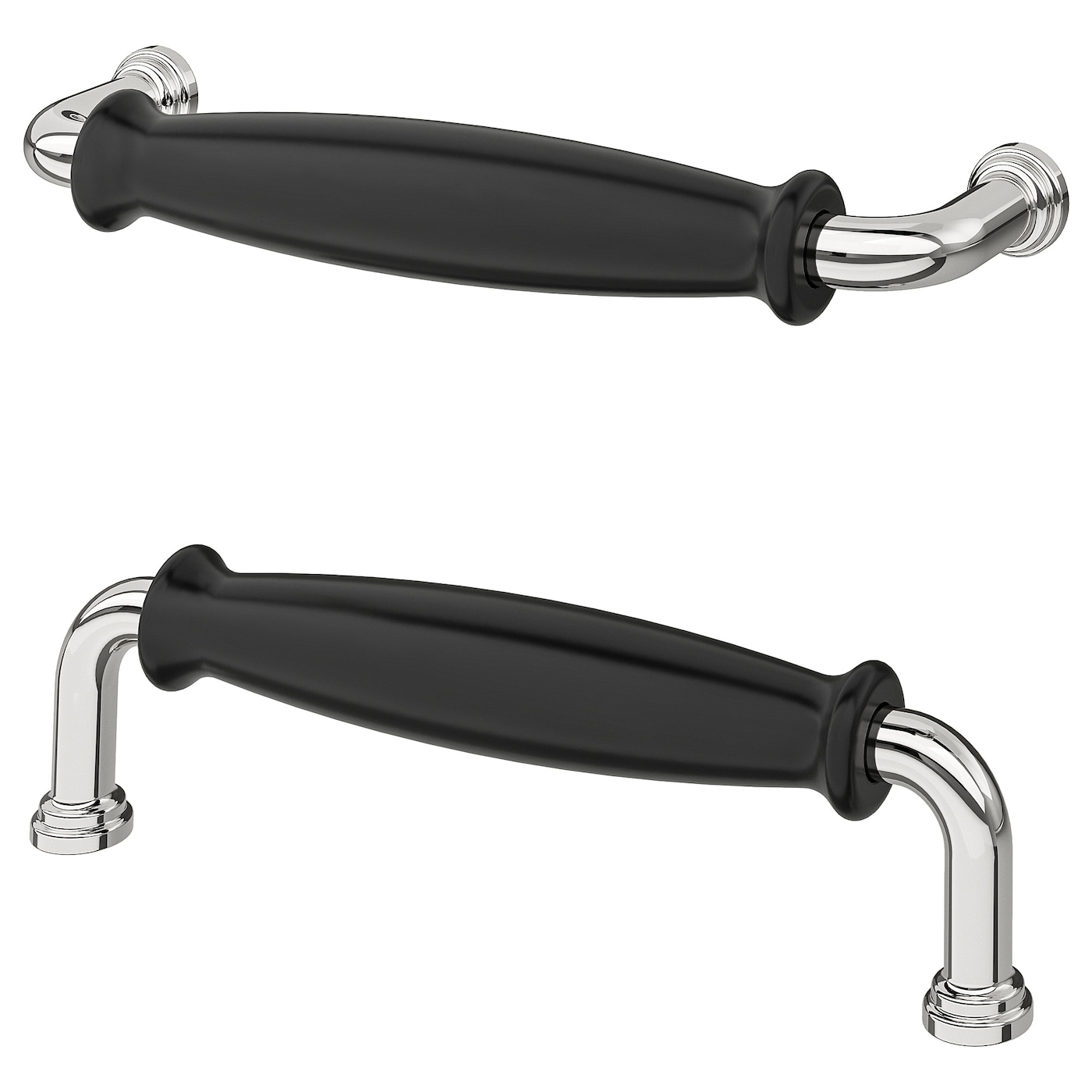 IKEA KLINGSTORP uchwyt, czarny/chrom, 141 mm