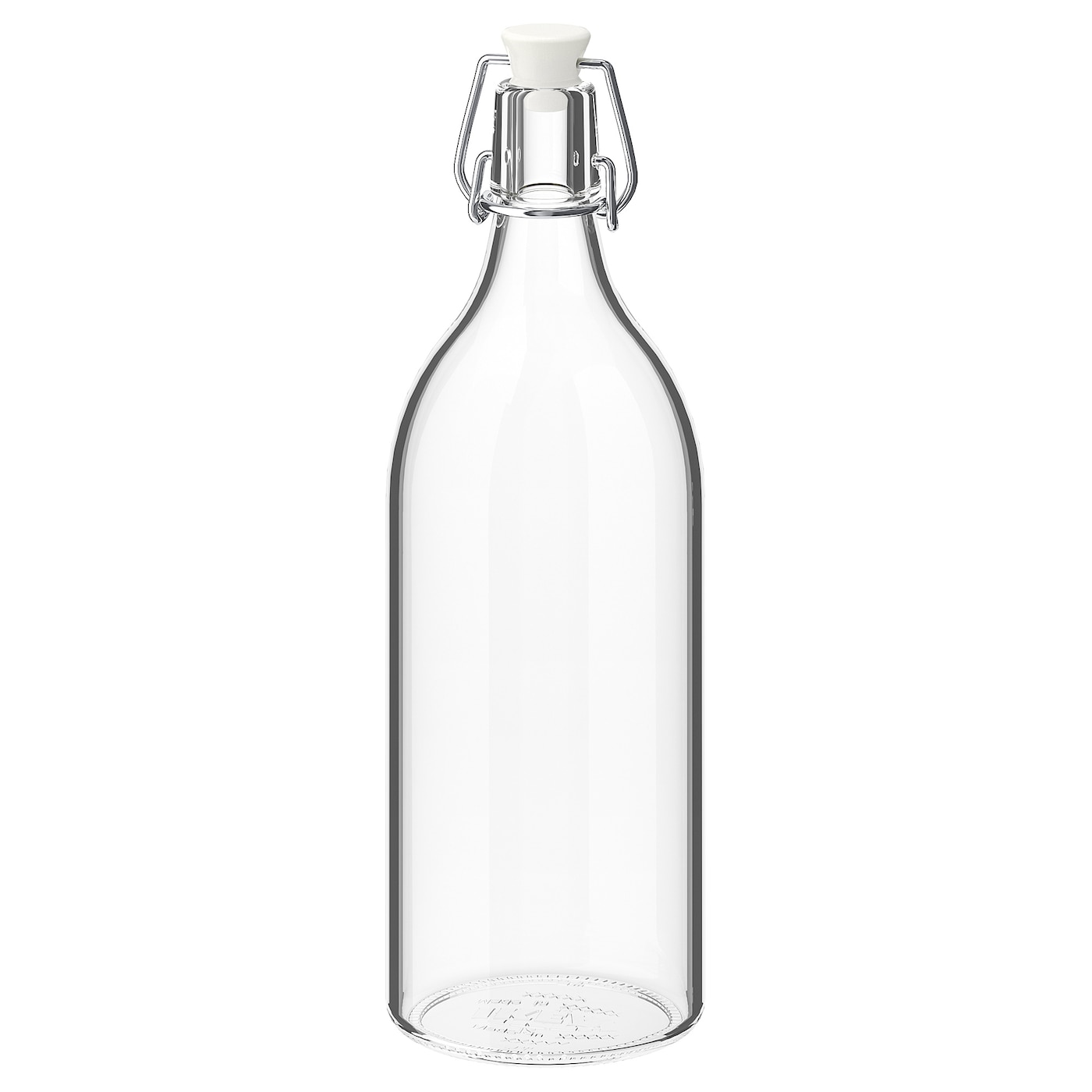 IKEA KORKEN butelka z kapslem, szkło bezbarwne, 1 l