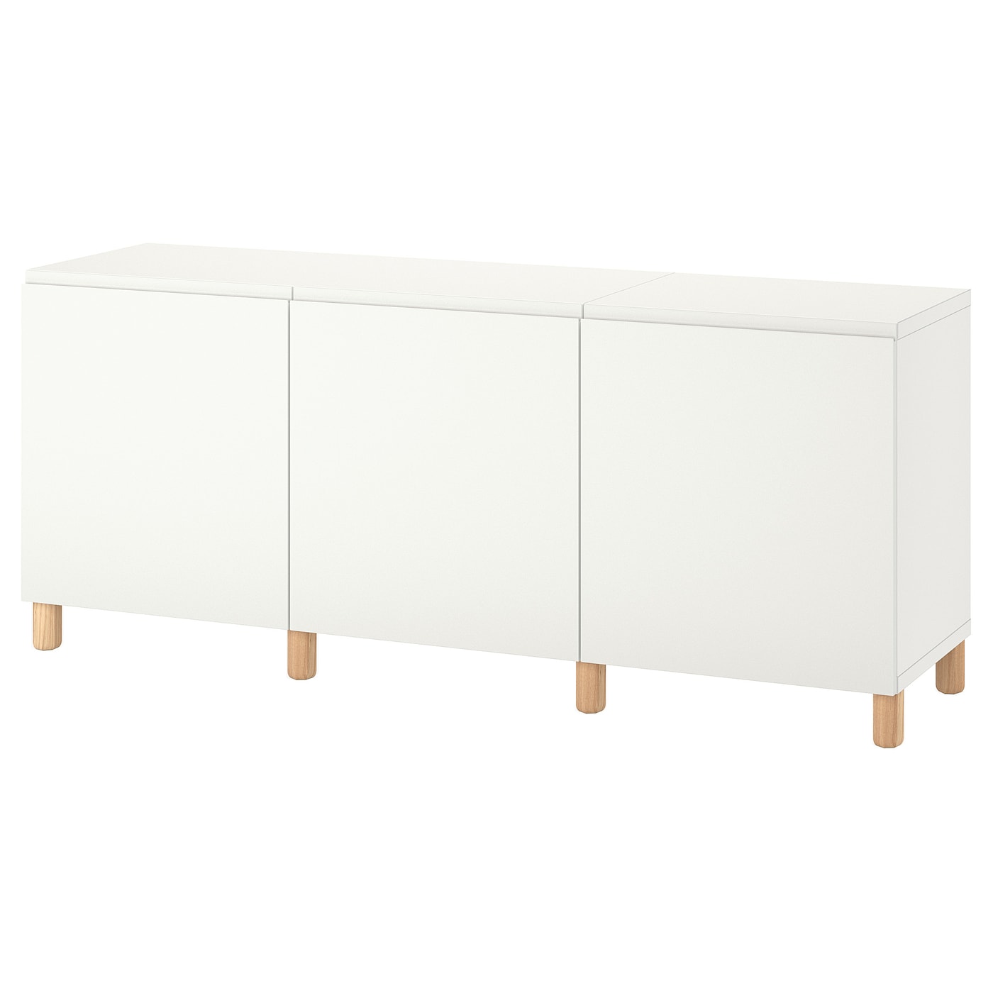 IKEA BESTÅ kombinacja z drzwiami, biały/Västerviken/Ullarp biały, 180x42x74 cm