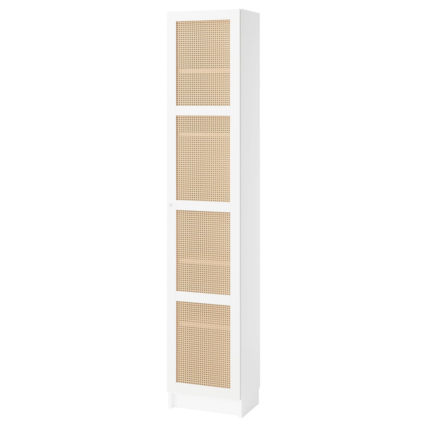 IKEA BILLY / HÖGADAL regał z drzwiami, biały, 40x30x202 cm