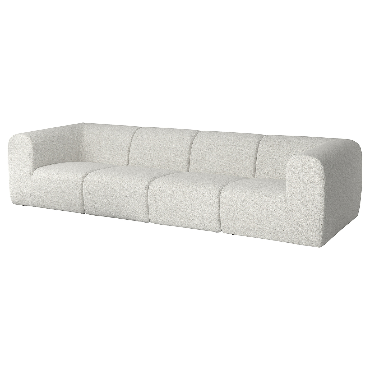 IKEA STOCKHOLM 2025 sofa 4-osobowa, Djurmo szaro-biały, Podłokietnik szerokość: 32 cm