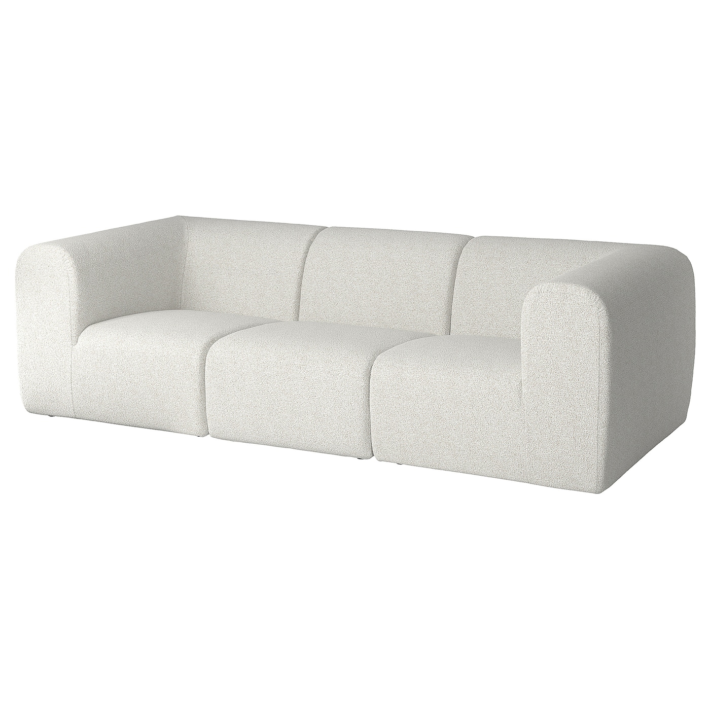 IKEA STOCKHOLM 2025 sofa 3-osobowa, Djurmo szaro-biały, Podłokietnik szerokość: 32 cm
