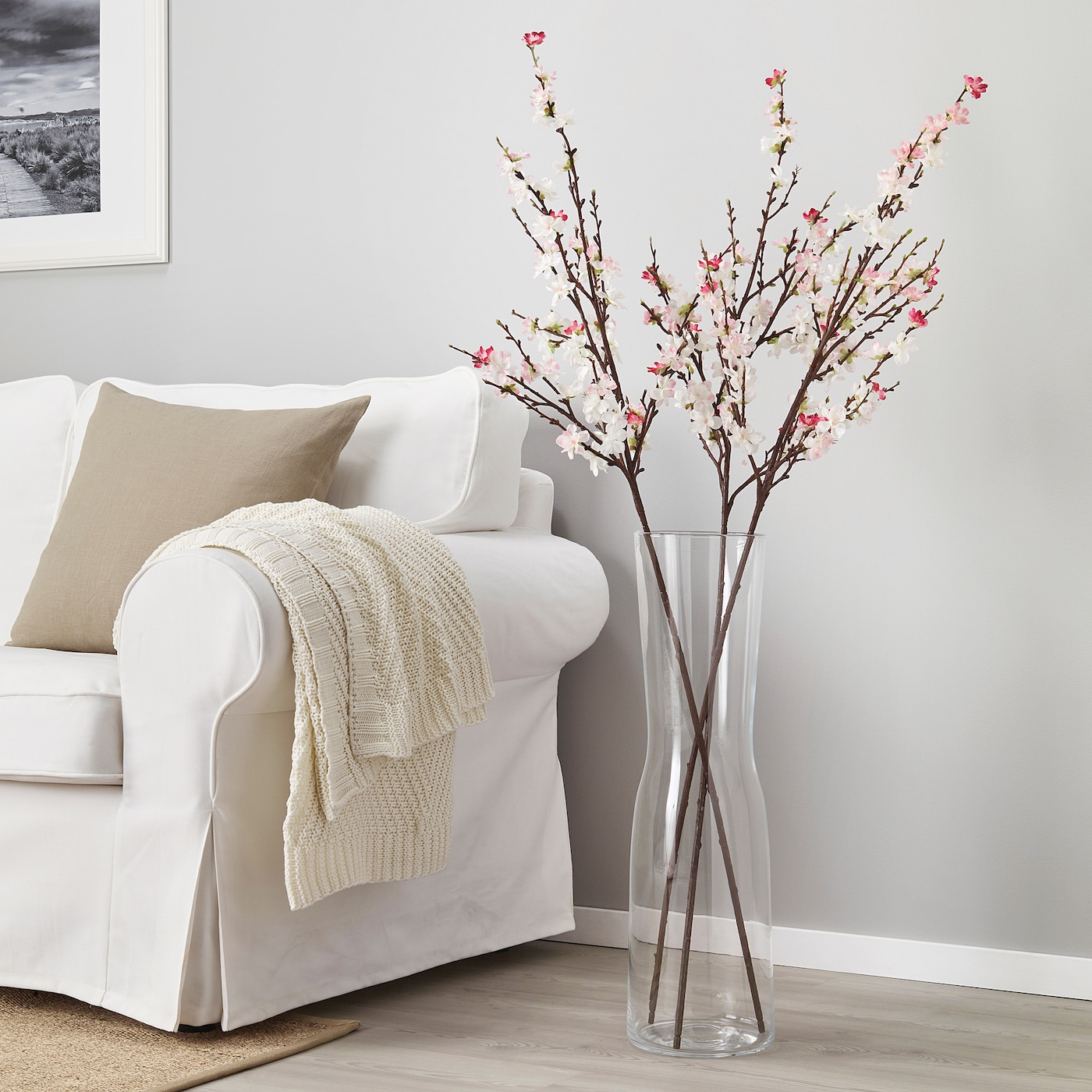 IKEA SMYCKA sztuczny kwiat, kwiat wiśni/różowy, 130 cm