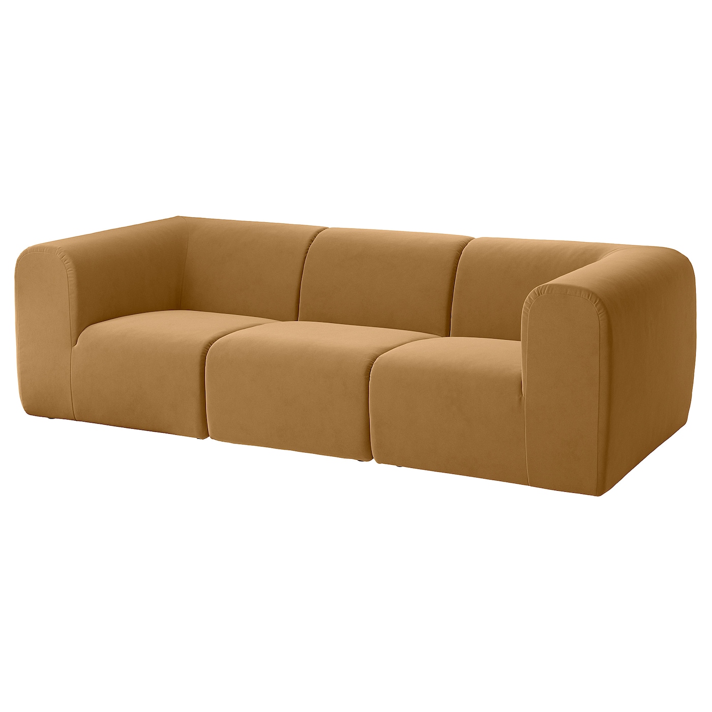 IKEA STOCKHOLM 2025 sofa 3-osobowa, Alhamn beżowy, Podłokietnik szerokość: 32 cm
