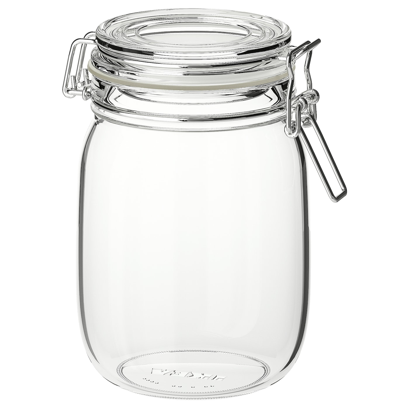 IKEA KORKEN słoik z pokrywką, szkło bezbarwne, 1 l