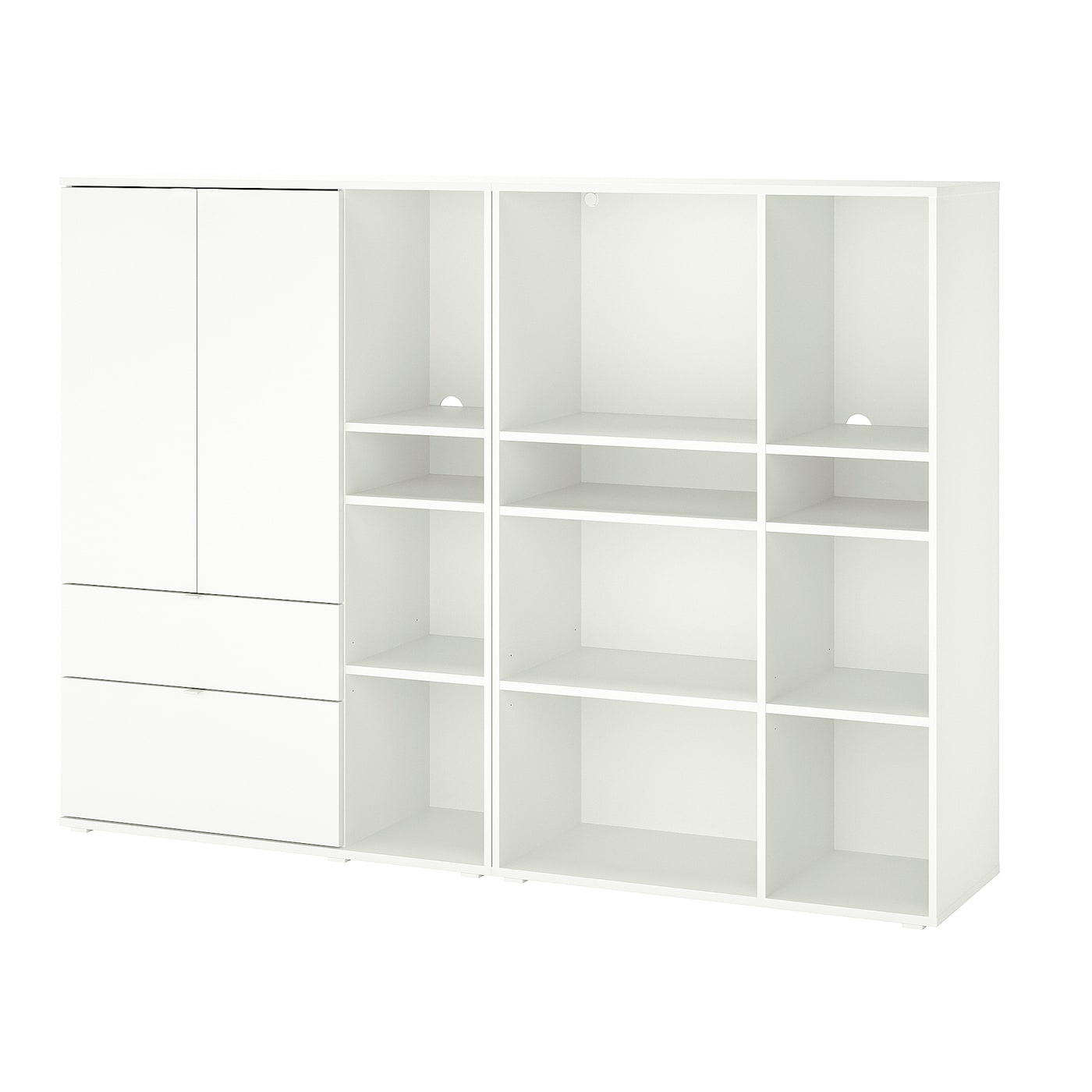 IKEA VIHALS regał, biały, 200x37x140 cm