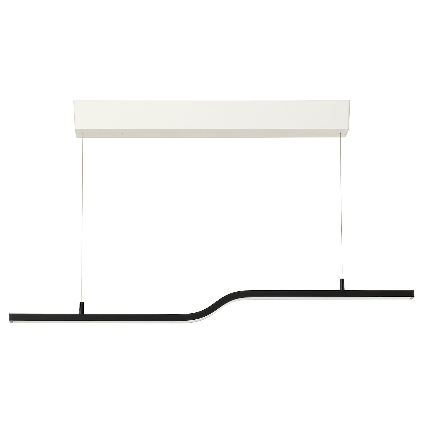 IKEA PILSKOTT lampa wisząca LED, smart czarny, 97 cm