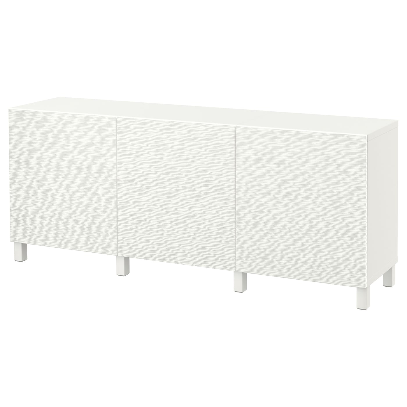 IKEA BESTÅ kombinacja z drzwiami, biały/Laxviken/Stubbarp biały, 180x42x74 cm