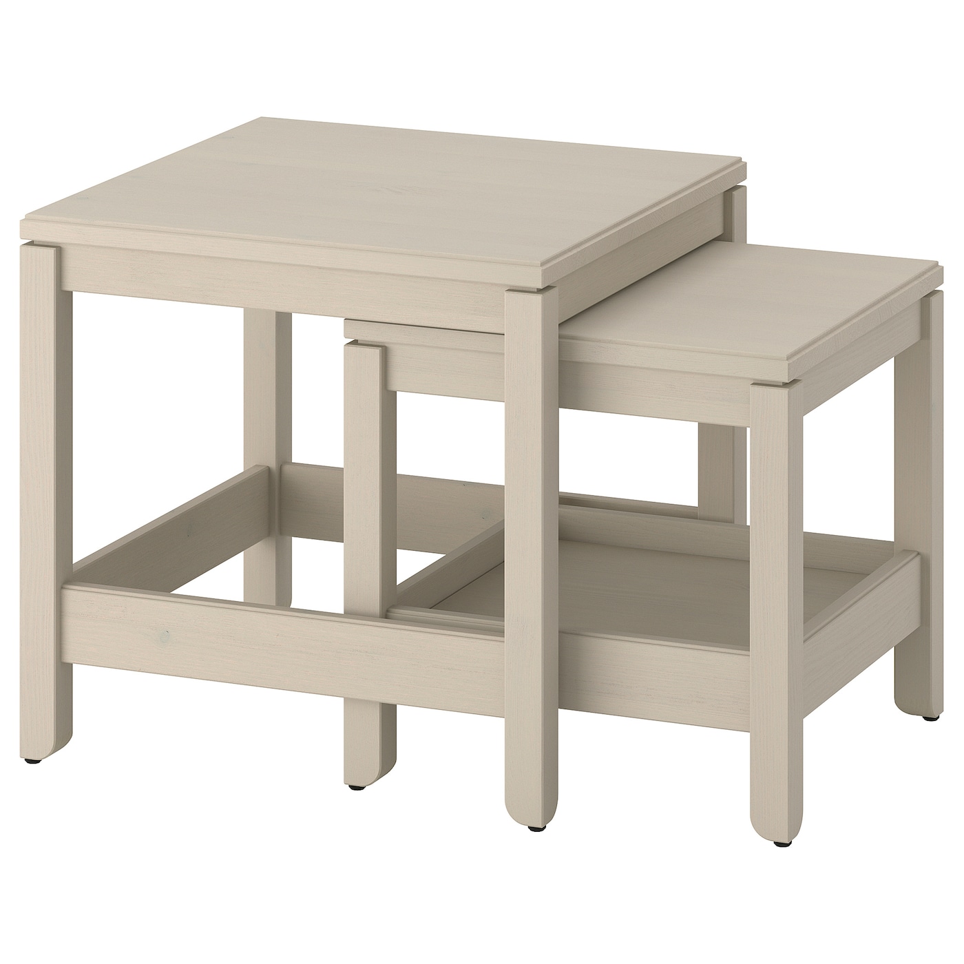 IKEA HAVSTA stoliki, 2 szt, szarobeżowy, Maksymalne obciążenie: 20 kg