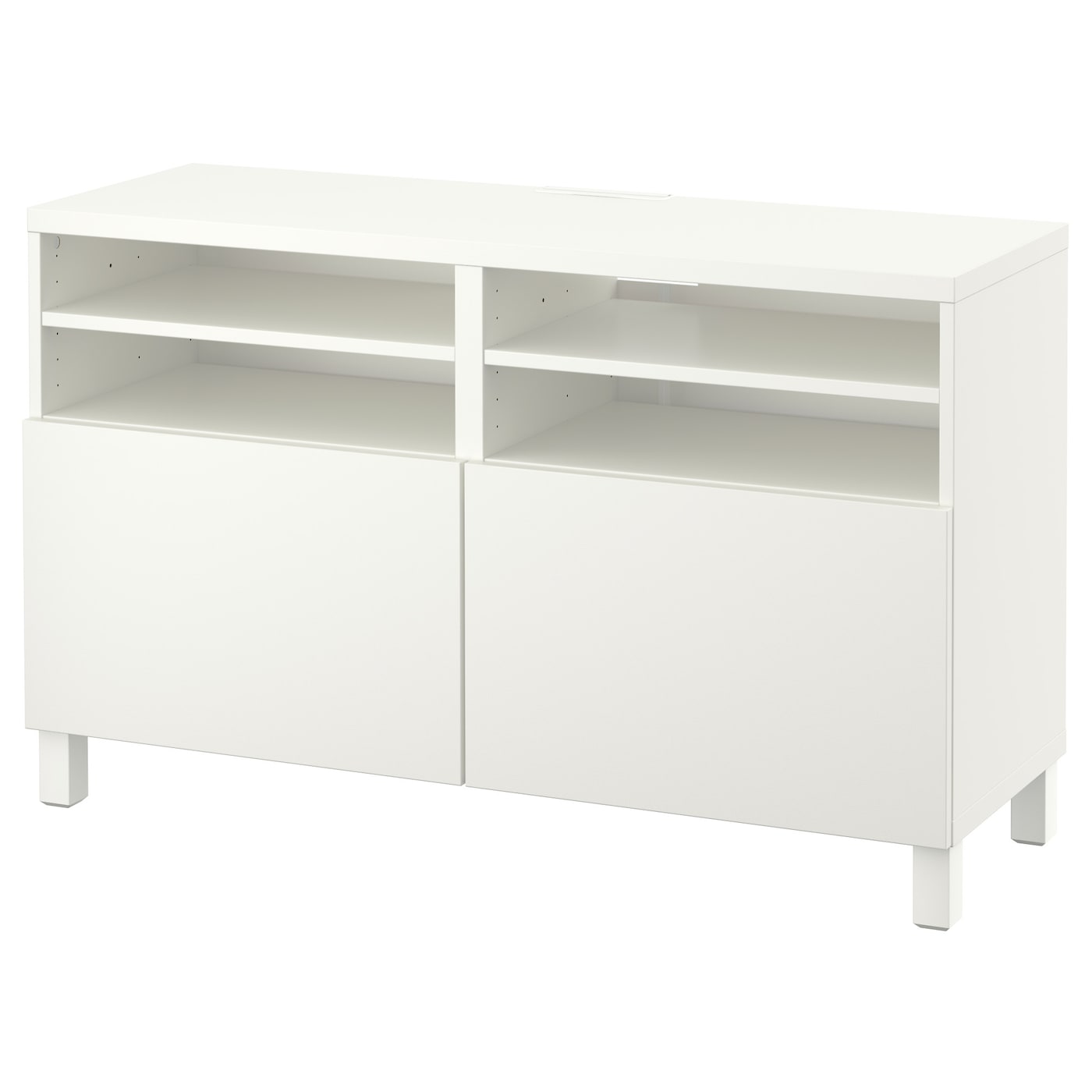 IKEA BESTÅ ława TV z drzwiami, biały/Lappviken/Stubbarp biały, 120x42x74 cm