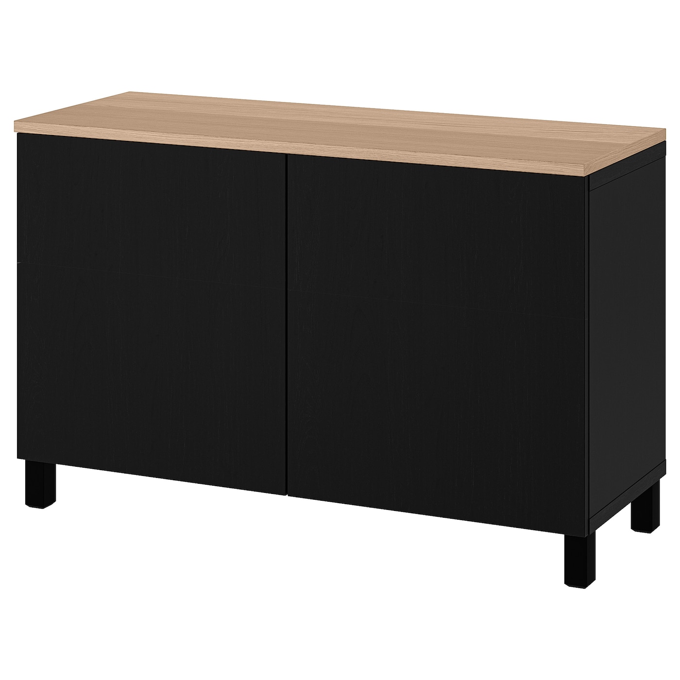 IKEA BESTÅ kombinacja z drzwiami, czarnybrąz/Lappviken/Stubbarp czarnybrąz, 120x42x76 cm