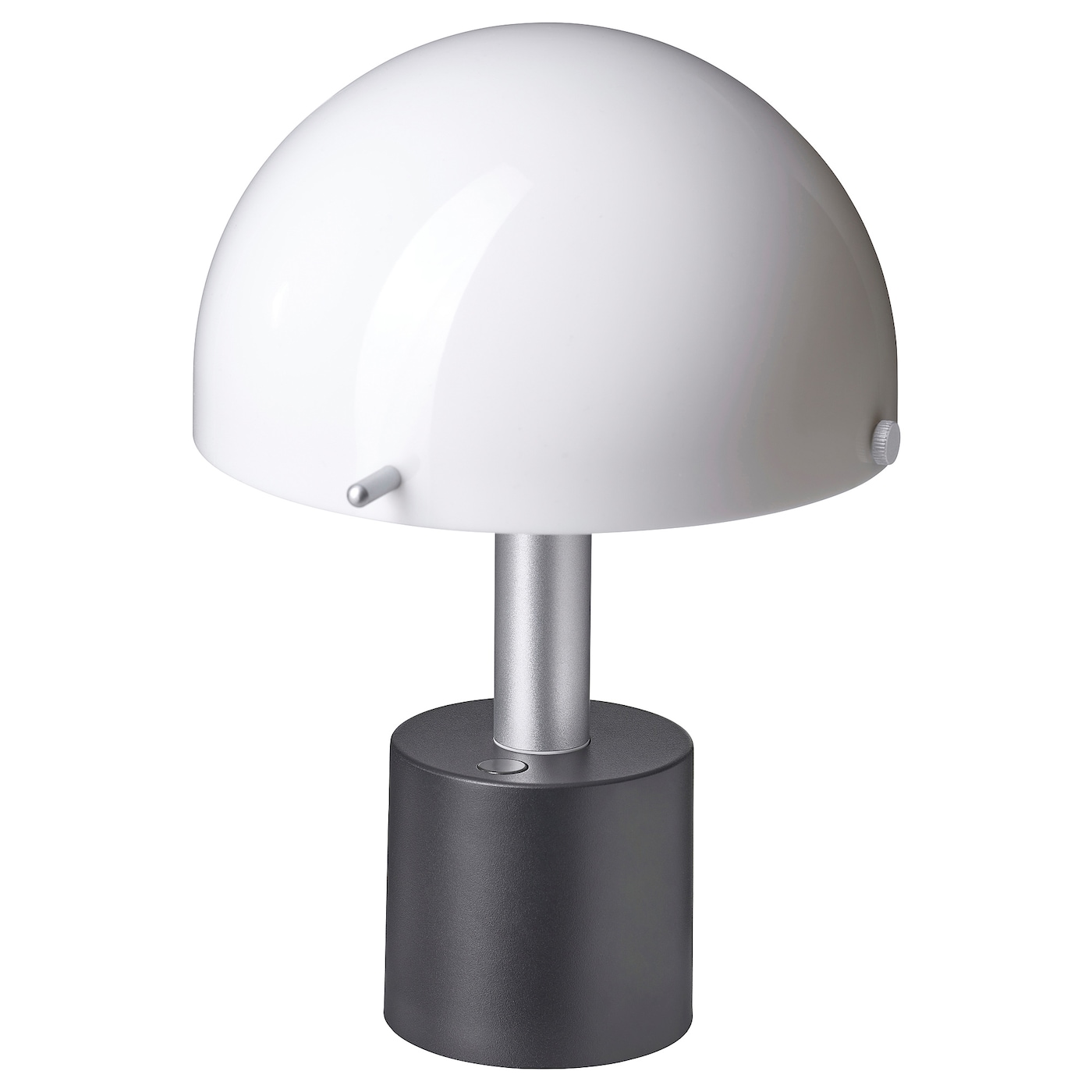 IKEA NÖDMAST lampa LED na baterie, biały/czarny, 26 cm