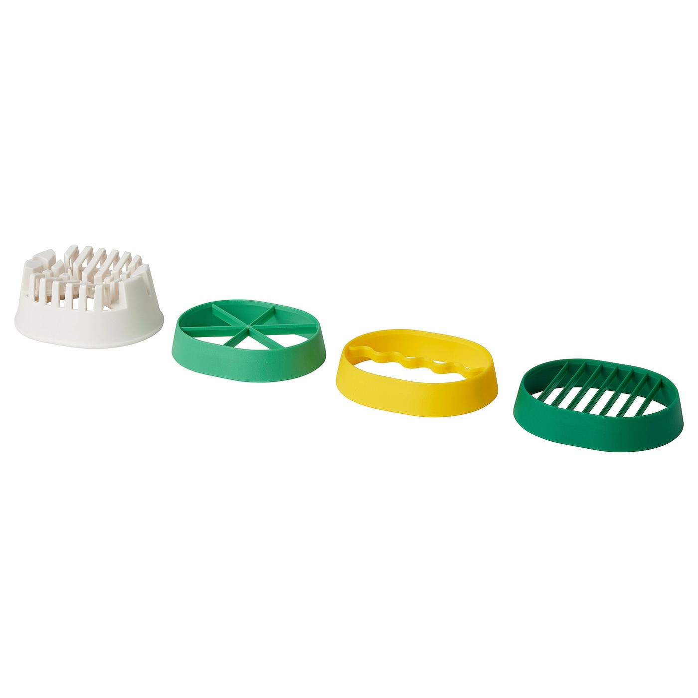 IKEA UPPFYLLD krajarka do jajek, 4 szt, różne kolory, Długość: 7 cm