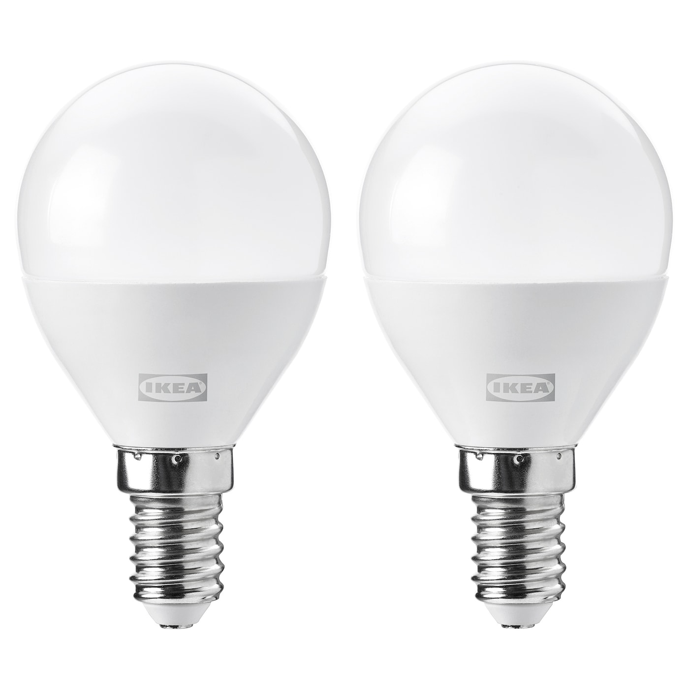 IKEA SOLHETTA Żarówka LED E14 806 lumenów, można przyciemniać/kula opalowa biel, 45 mm