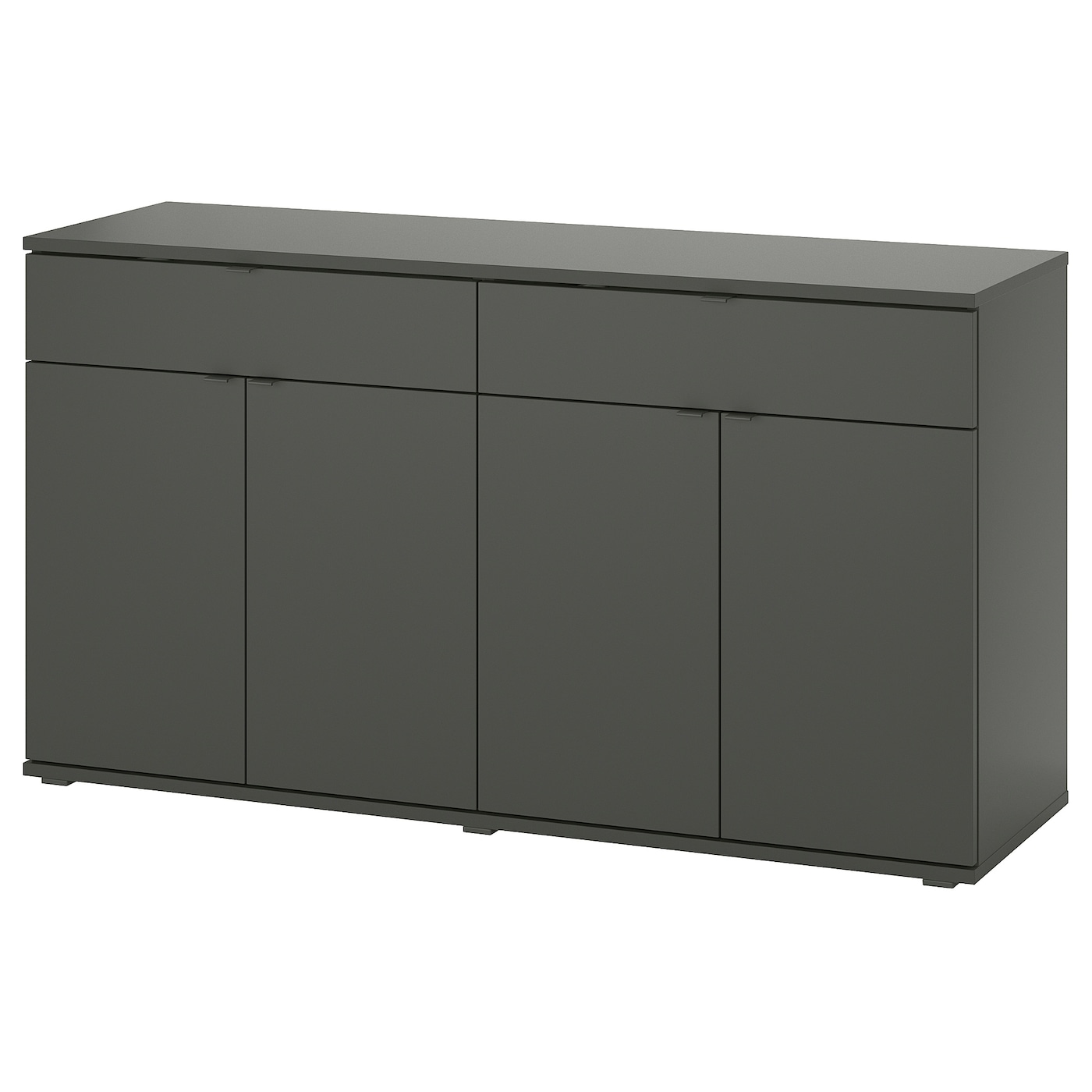 IKEA VIHALS kredens, ciemnoszary, 140x37x75 cm