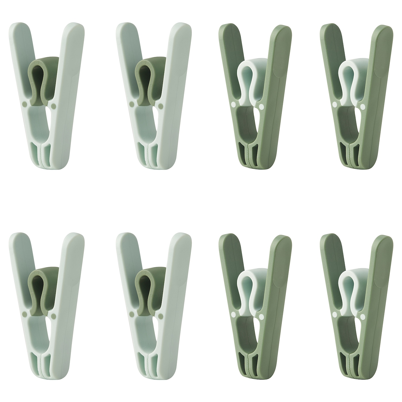 IKEA SLIBB klamerka, zielony, Ilość w opakowaniu: 8 szt.