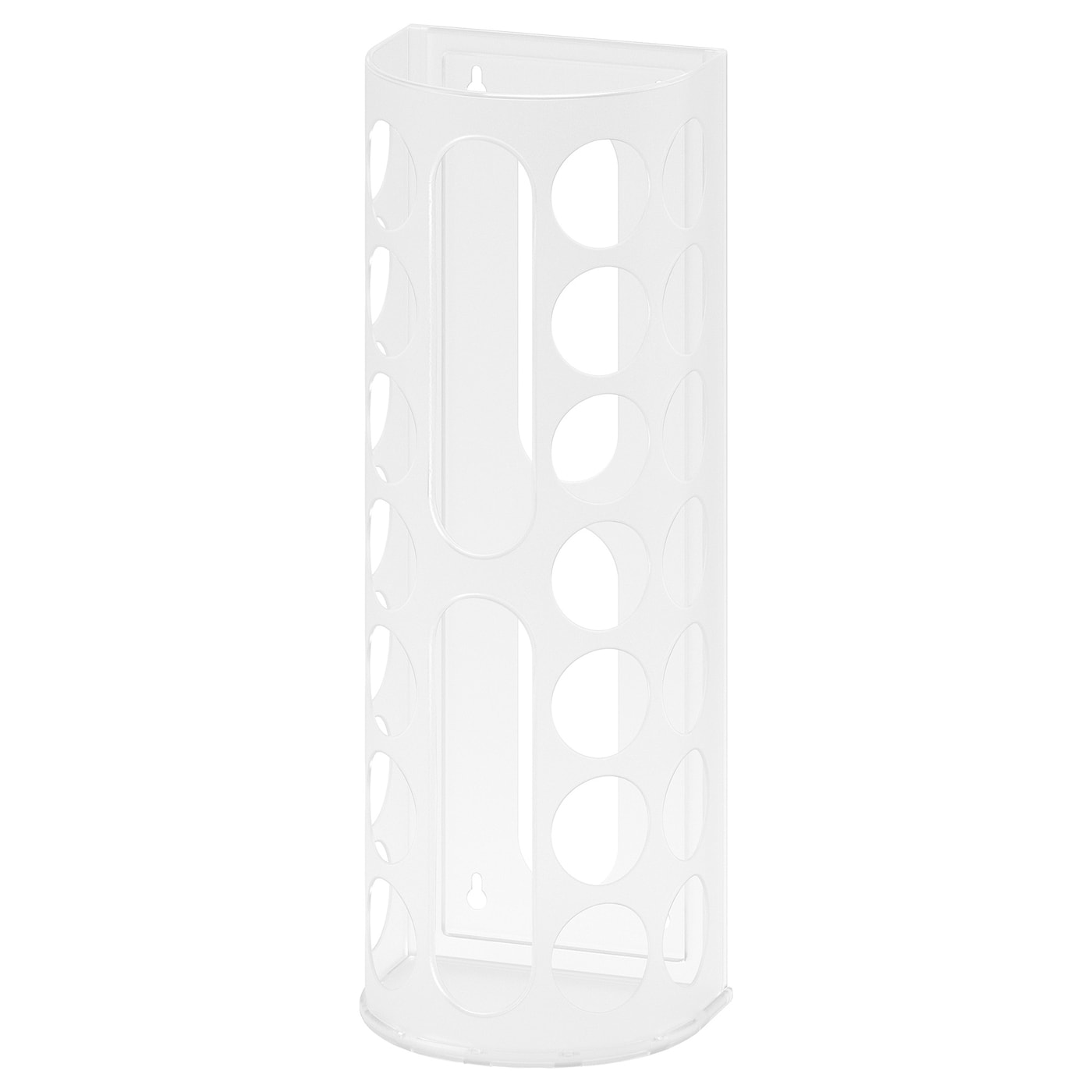 IKEA VARIERA pojemnik na torby plastikowe, biały, Szerokość: 16 cm