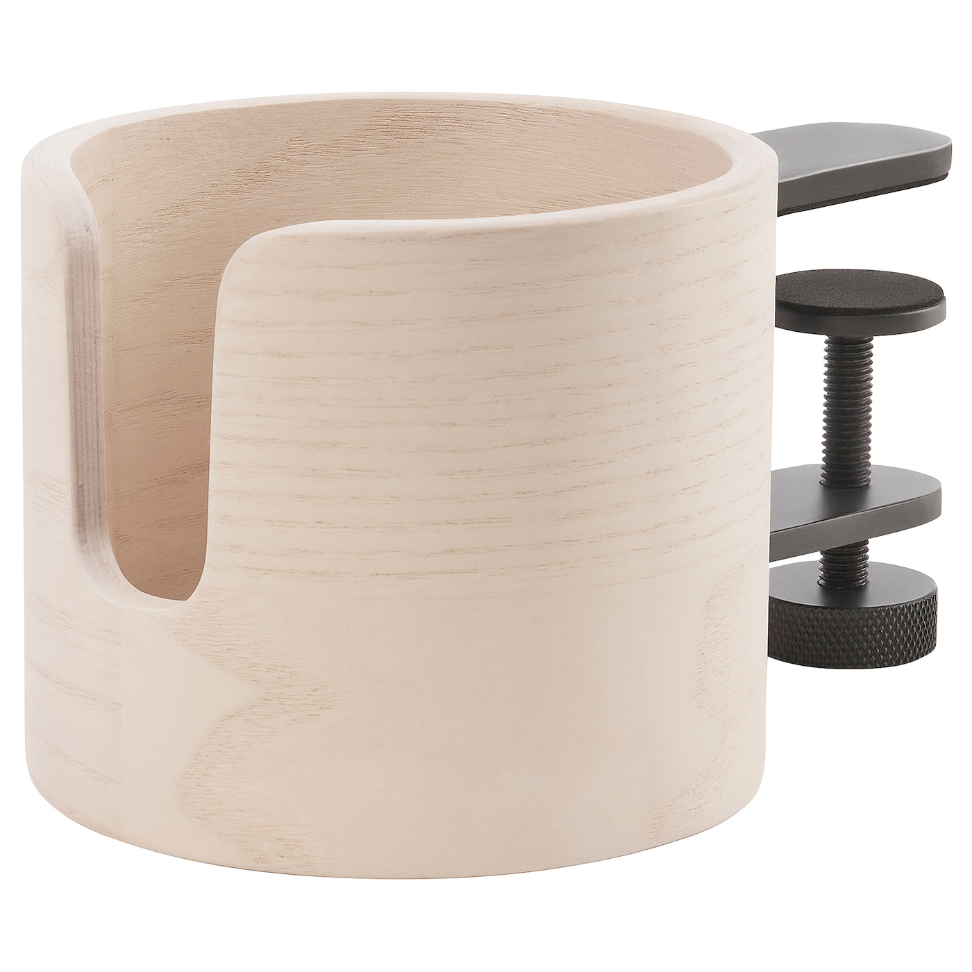 IKEA LÅNESPELARE uchwyt na kubek, okleina jesionowa, Wysokość: 9 cm