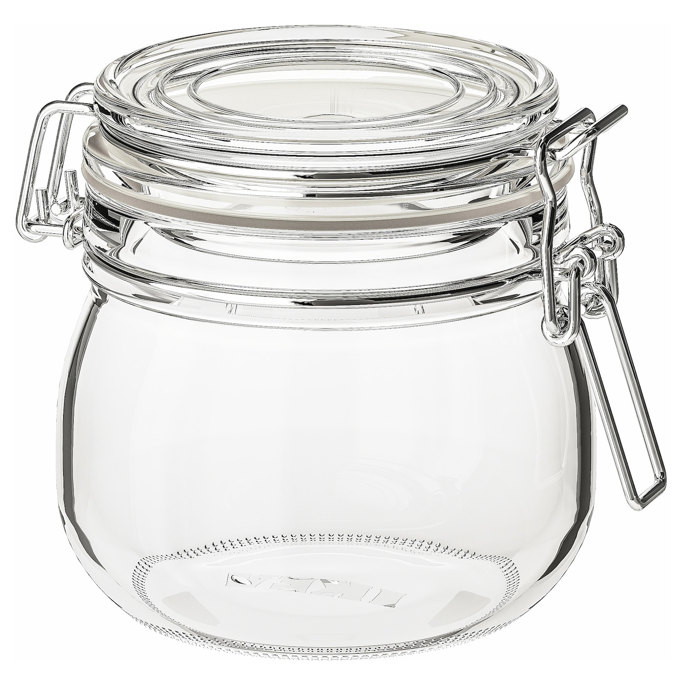 IKEA KORKEN słoik z pokrywką, szkło bezbarwne, 0.5 l