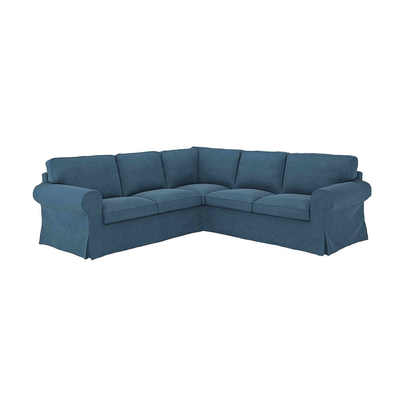 IKEA EKTORP sofa narożna 4-osobowa, Tallmyra niebieski, Głębokość: 88 cm