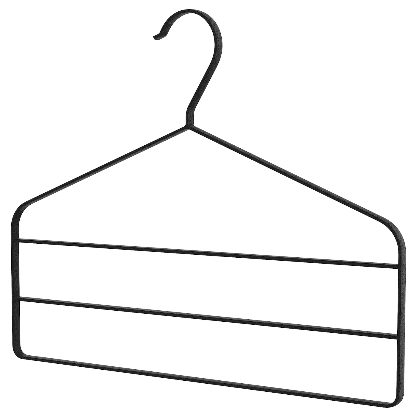 IKEA STRYKIS wieszak na spodnie, czarny, Szerokość: 37 cm