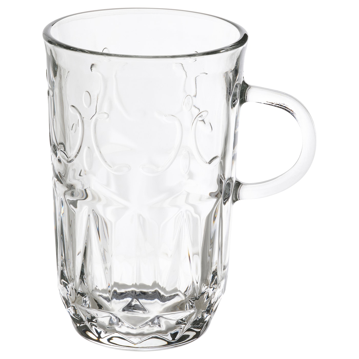 IKEA SÄLLSKAPLIG kubek, szkło bezbarwne/wzór, 22 cl