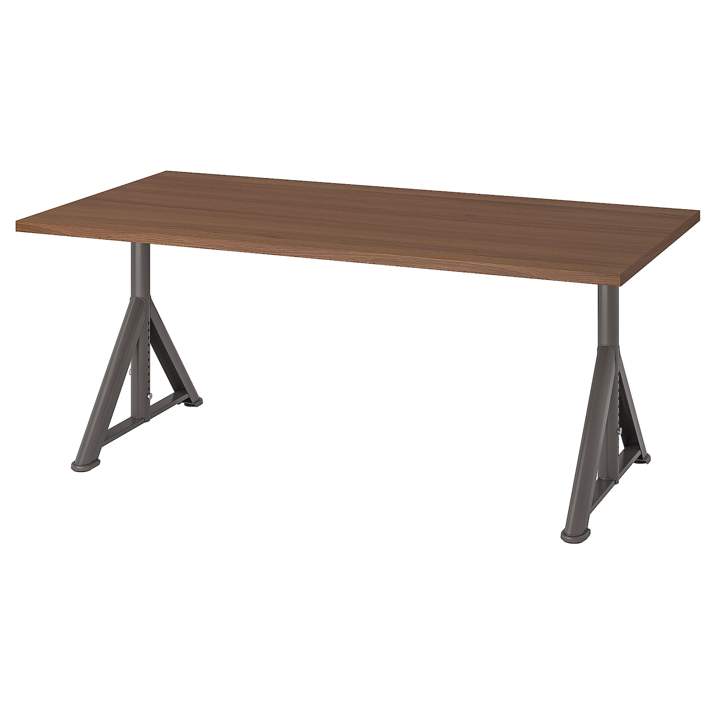 IKEA IDÅSEN biurko, brązowy/ciemnoszary, 160x80 cm