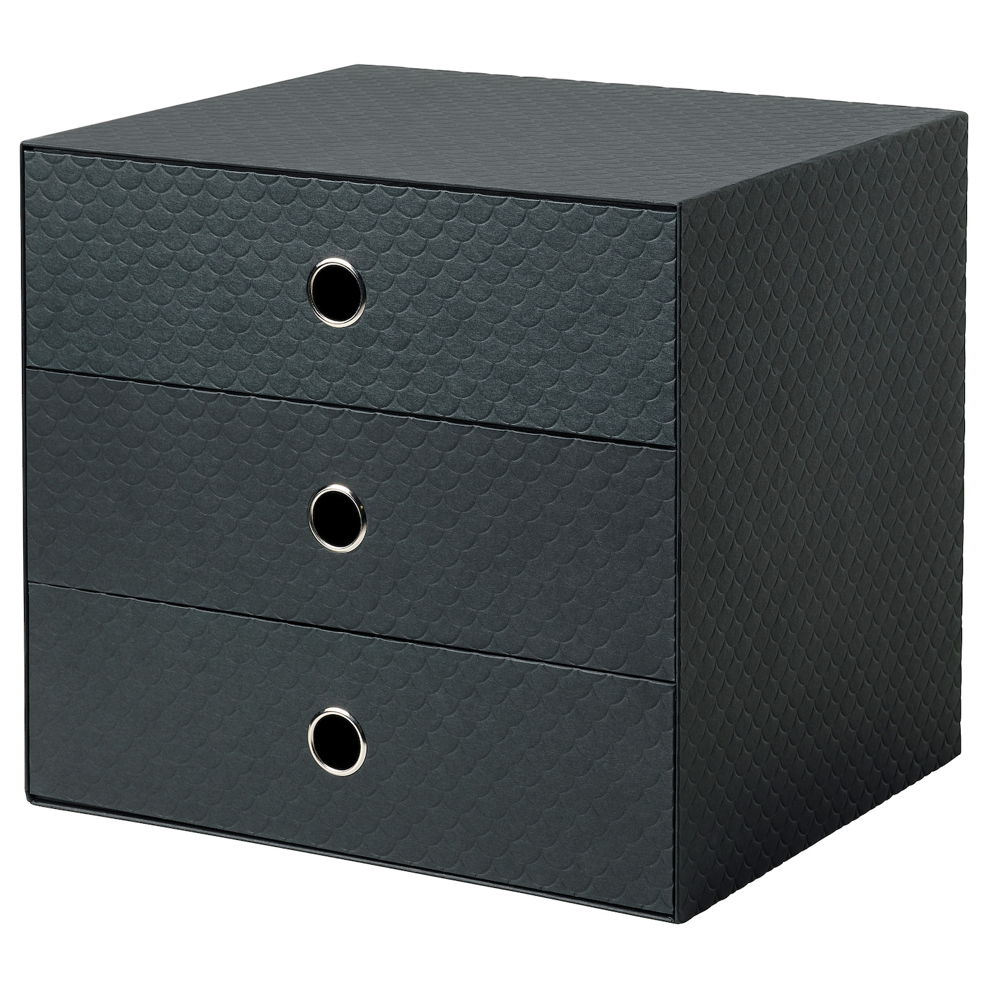 IKEA PALLRA minikomoda z 3 szufladami, czarny, 33x26 cm