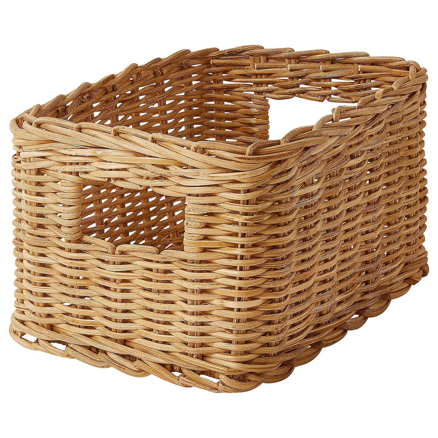 IKEA TRUMMIS kosz, wykonano ręcznie rattan, 18x25x14 cm