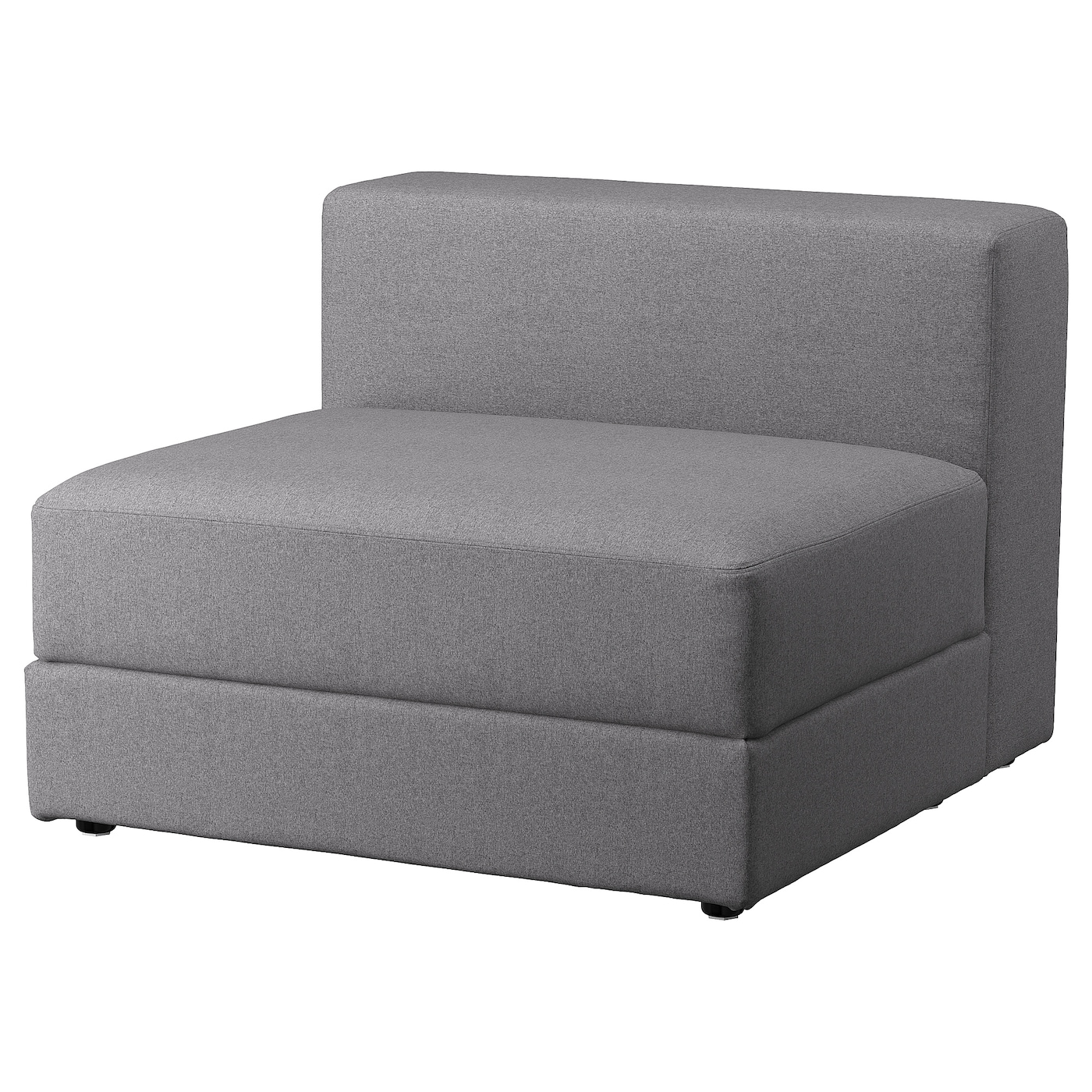 IKEA JÄTTEBO moduł 1,5-osobowy ze schowkiem, Tonerud szary, Szerokość: 95 cm