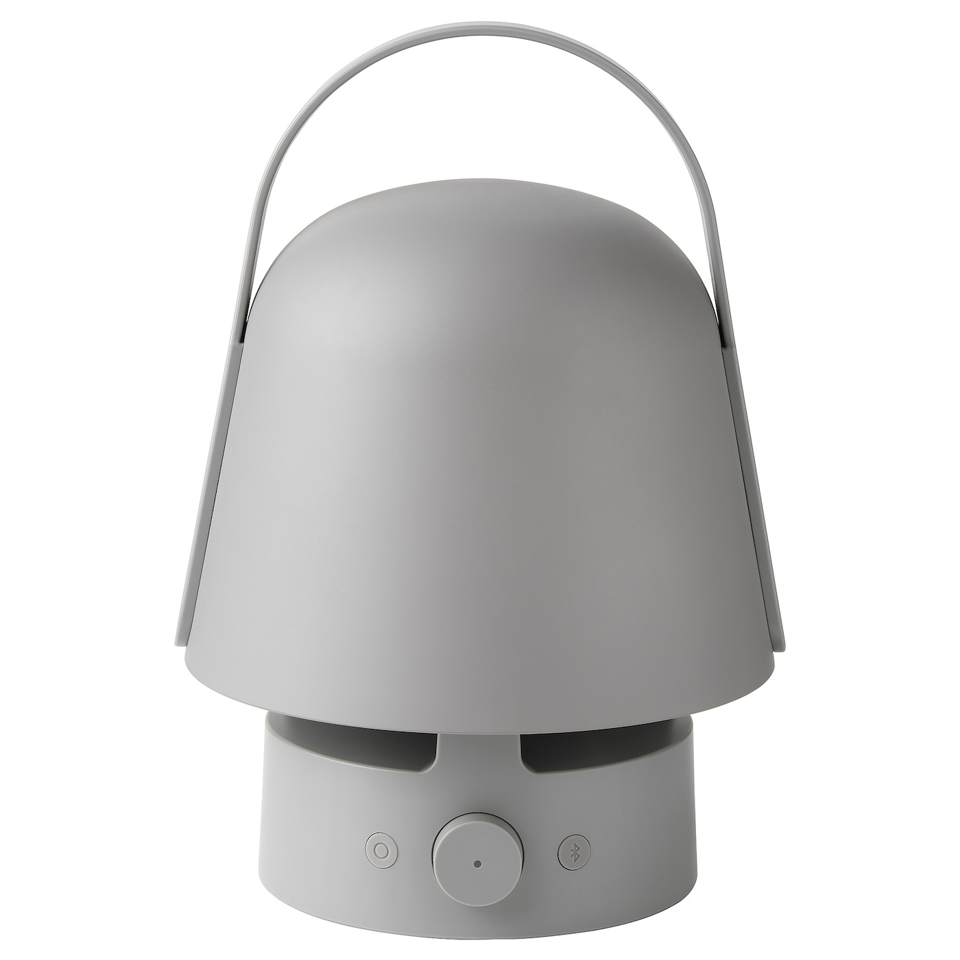 IKEA VAPPEBY lampa z głośnikiem bluetooth, zewnętrzne/szary, Wysokość: 25 cm