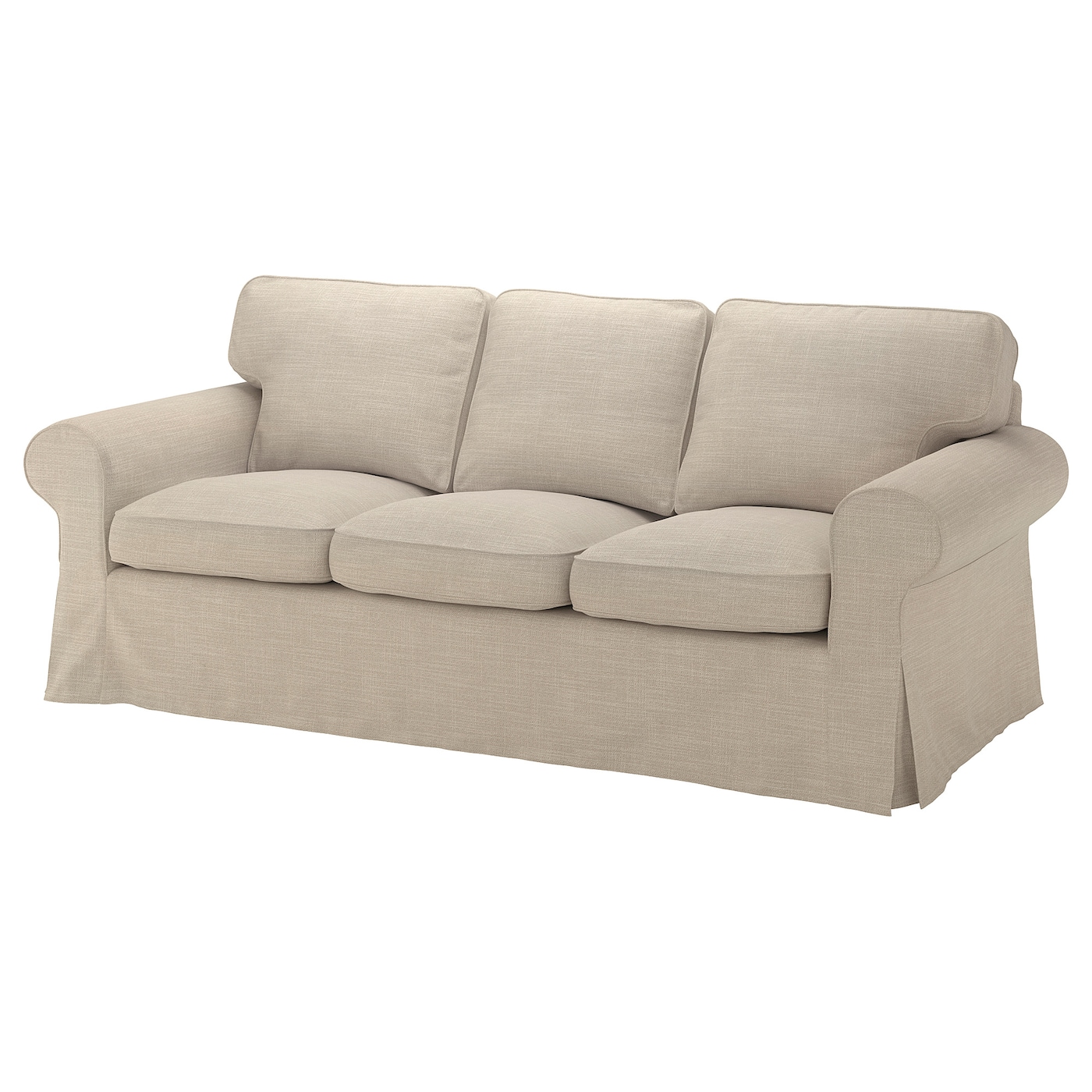 IKEA EKTORP sofa 3-osobowa, Hillared beżowy, Szerokość: 218 cm