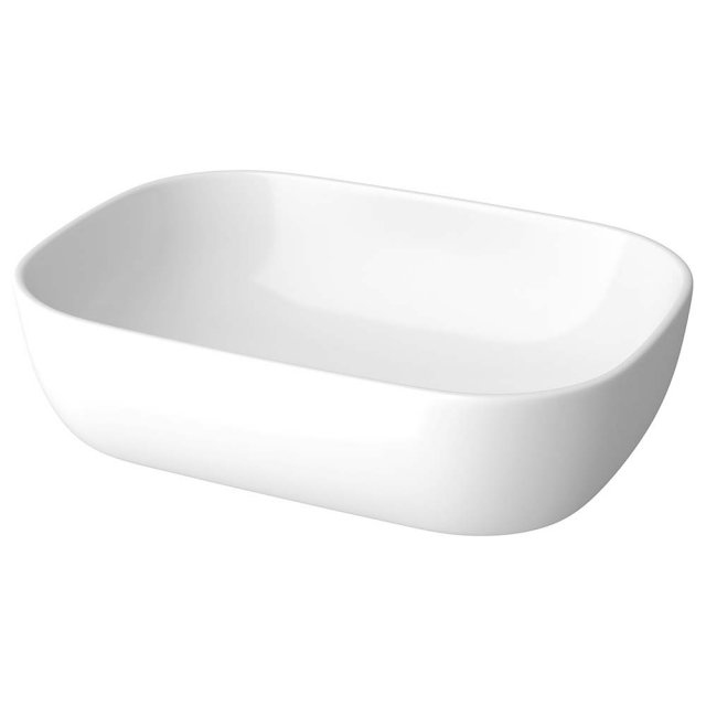 Umywalka nablatowa GARDA 50 prostokątna ceramiczna K116-164
