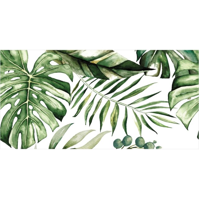 Płytka ścienna dekoracyjna Alfa-Cer TROPIC WHITE DEC. A glossy 29,8x5