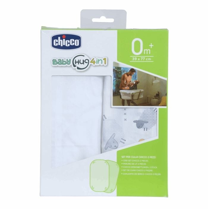Chicco Prześcieradło Baby Hug do leżaczka-krzesełka 4 w 1-Grey Sheep