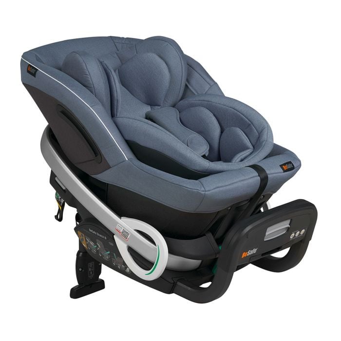BeSafe Stretch B - fotelik dla dzieci od 40 do 125 cm wzrostu, do 36 kg-Niebieski Melange