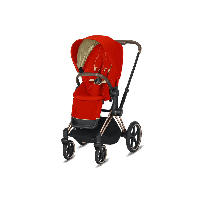 Cybex, Priam 2.0 - wózek spacerowy-Autumn Gold-Rose Gold