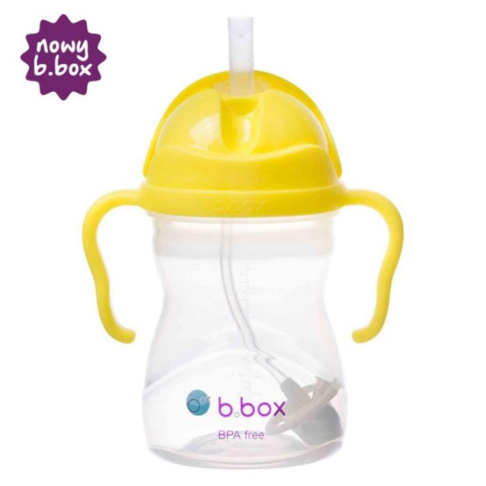 B.Box Bidon ze słomką 240 ml -Cytrynowy