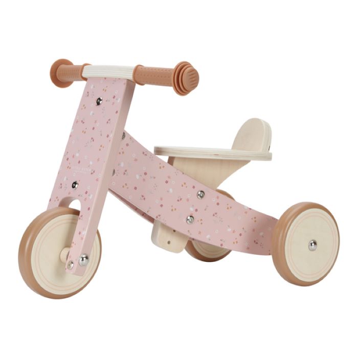 Little Dutch Drewniany rowerek trójkołowy Pink FSC-7123