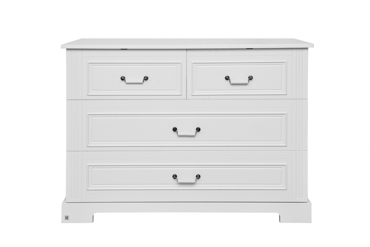 Bellamy, Ines - komoda 4-szufladowa -Elegant White