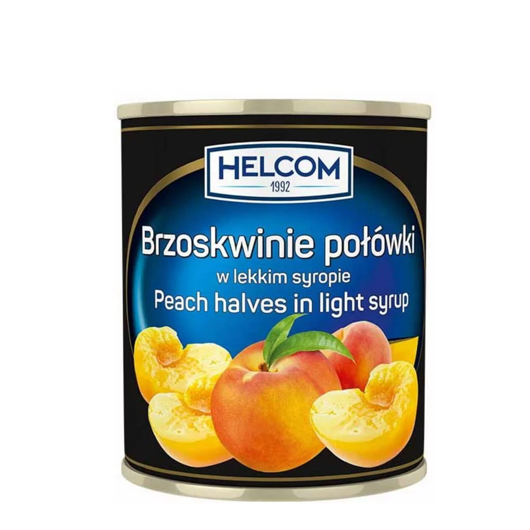 Brzoskwinie w syropie połówki 850ml HELCOM