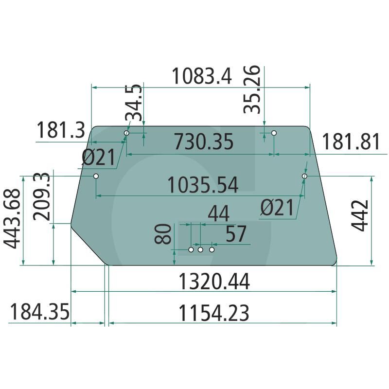 Szyba tylna z rozszczelnieniem Deutz DX 4.10 6.14 4363899
