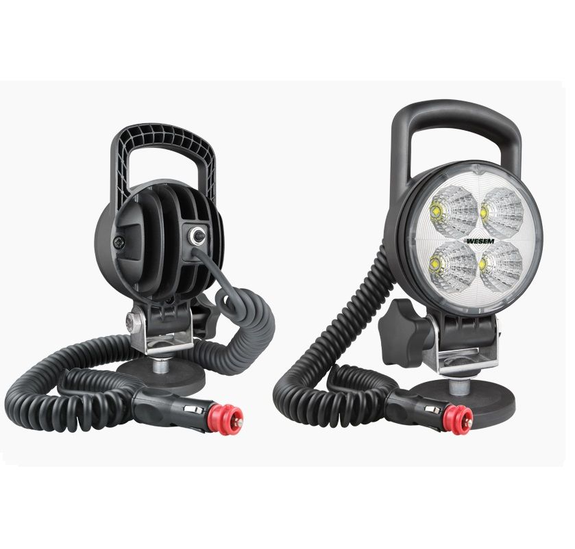 Lampa robocza LED 58° 1000lm z uchwytem magnetycznym, przewodem spiralnym wyłącznik CRC5C.51553 Wesem