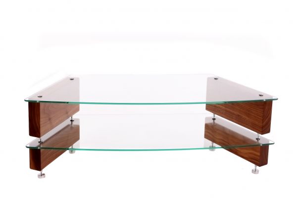 Stolik custom design milan 6 lcd 2 corner, walnut