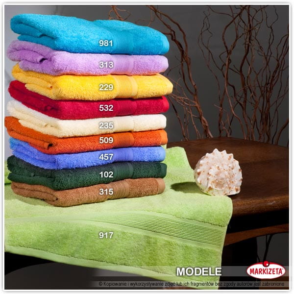 Recznik MODELE wymiar 70 x 140 cm / kolor niebieski