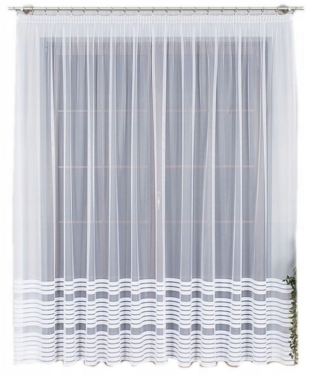 Biała firanka żakardowa 250x200cm BT000281 FIRANY