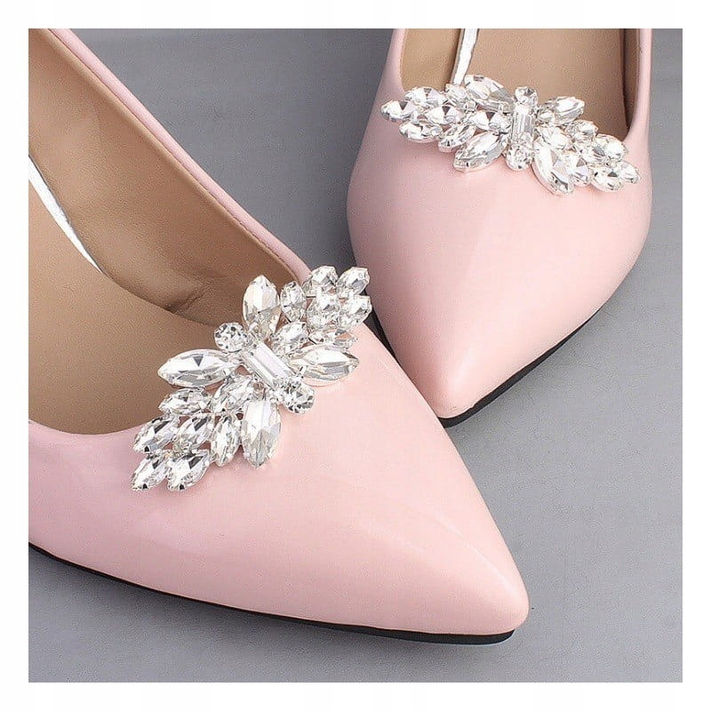 KLIPSY DO BUTÓW FLORAL PEARLS KDB3 Ciekawy dodatek do butów ślubnych